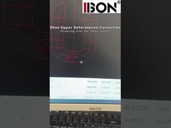 Dibujo de línea perfecta y corrección de la deformación para la abertura superior del zapato