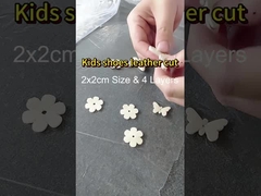 La máquina de cortar el cuero de los zapatos para niños sin bordes ennegrecidos limpio y liso