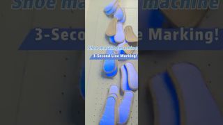 Máquina automática de marcado de plantillas - 40.000 piezas/día | Impresión rápida y precisa de plantillas de calzado