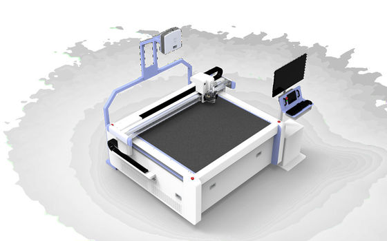 Buen precio Máquina de corte de tejido automática con proyector en línea