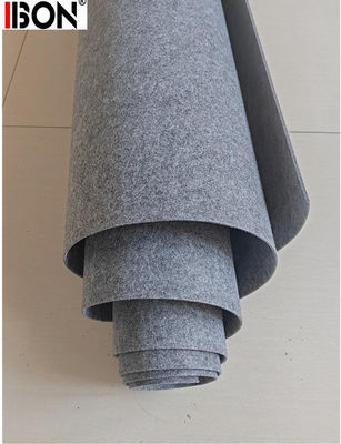 Cinturón transportador de fieltro gris de 4 mm personalizado para máquina de corte de cuchillo oscilante